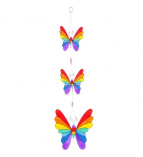Beautiful Ethically Sourced Stained Rainbow Butterfly  Suncatcher