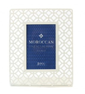 Ethically Sourced Cream Moroccan Style Laser Cut Picture Frame